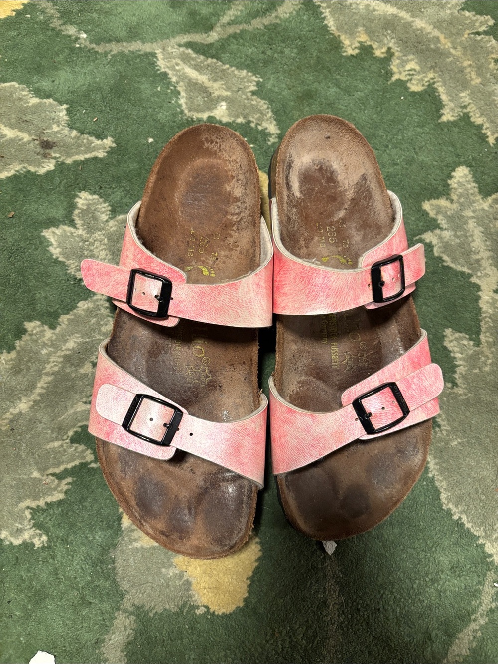 Birkenstock Pink Double-Strap Buckle Sandals for Kids